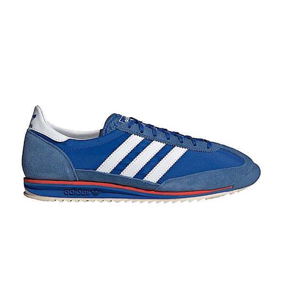 New NIB Men’s 13 Adidas Originals SL 72 Blue White Suede Leather Sneaker FY7689 - Picture 1 of 15